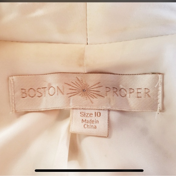 Boston Proper Barely Worn Lace  Off White -Jacket 10 - Picture 3 of 4